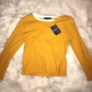 Yellow crop top